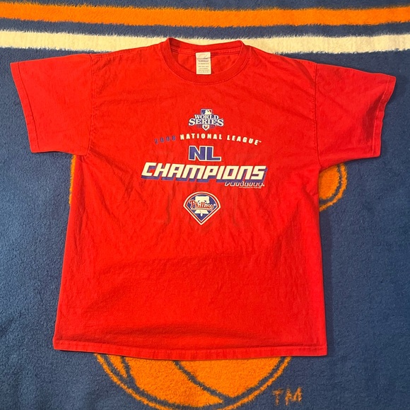 VINTAGE 2008 PHILLIES WORLD SERIES T SHIRT - Picture 1 of 7
